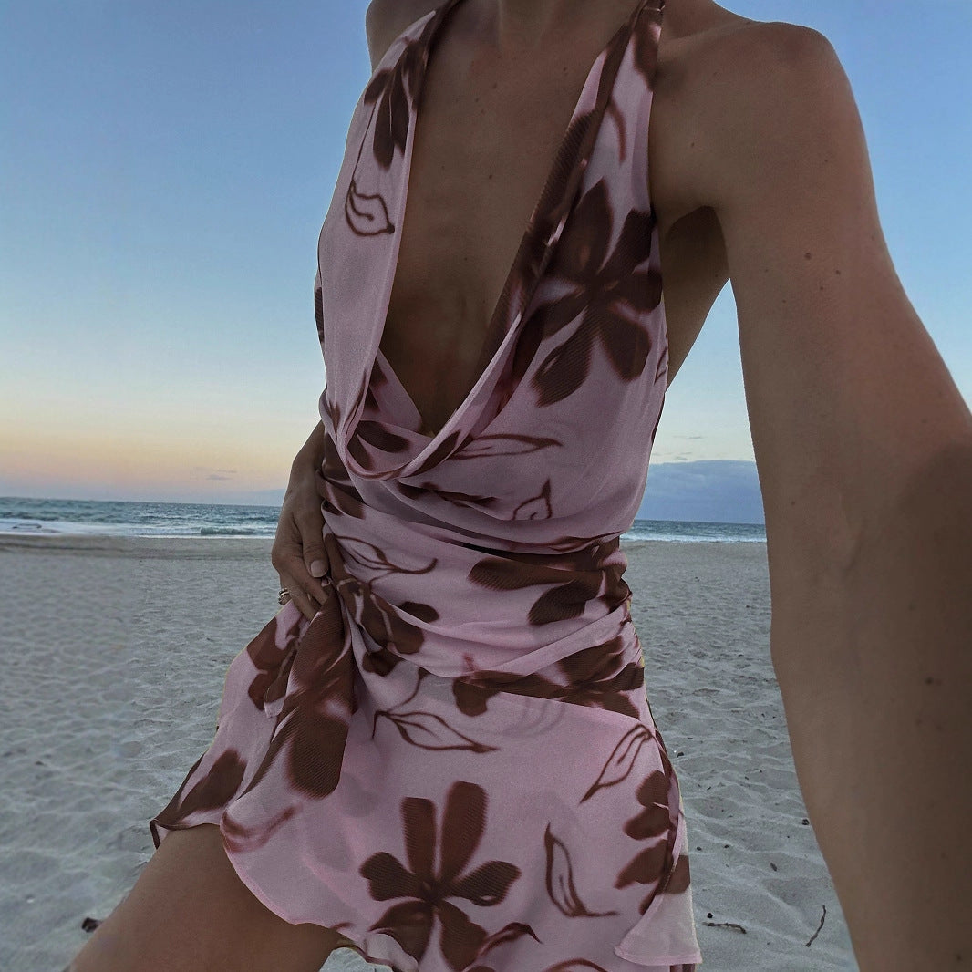 Damen Sommerliches A-Linienkleid mit floralem Druck R&B