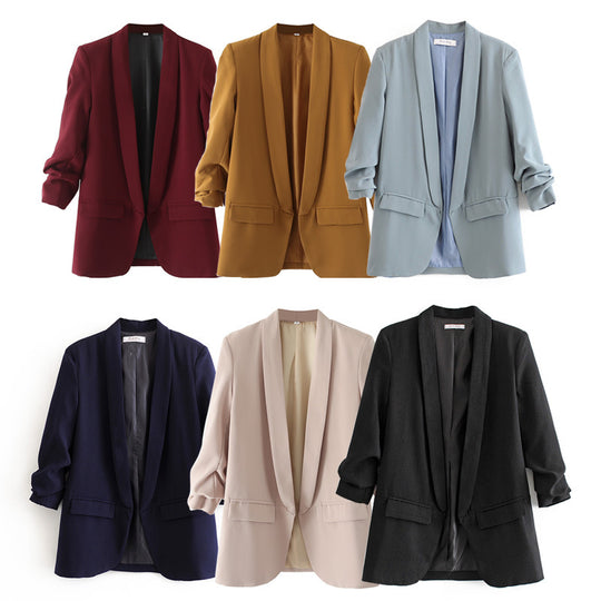 Damen Moderner Blazer mit eleganter Schnittführung und praktischen Taschen R&B