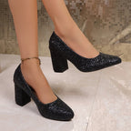 Damen Glitzernde High-Heel Pumps R&B