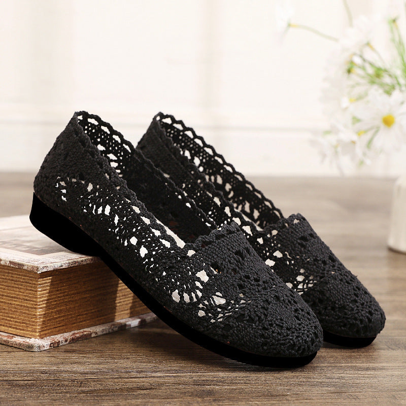 Damen elegante und atmungsaktive Spitzenschuhe