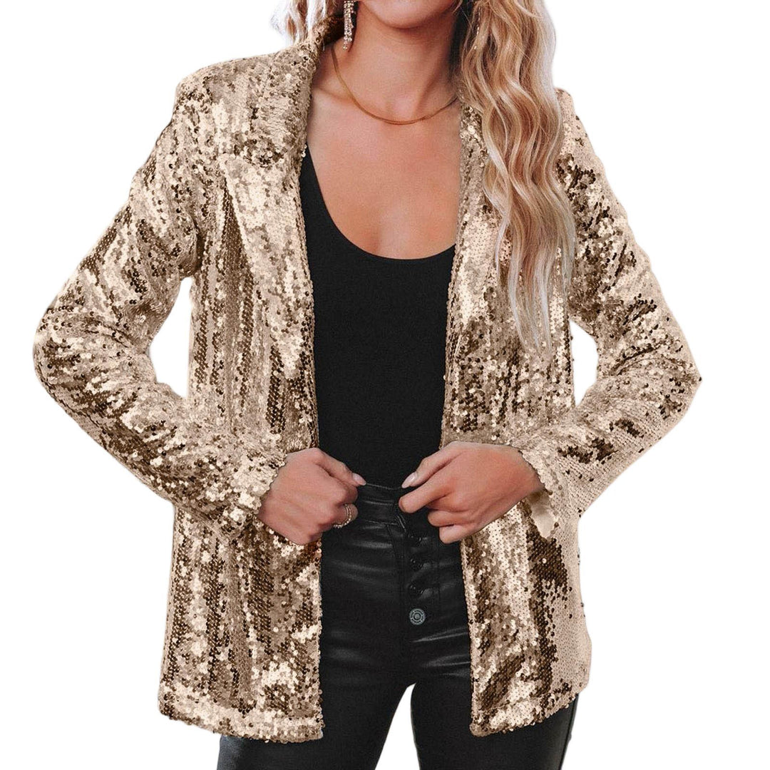 Damen Glitzerblazer mit schimmernden Pailletten und elegantem Schnitt R&B
