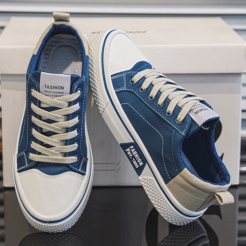 Damen Modische Skate-Sneaker mit strapazierfähigem Canvas-Obermaterial und rutschfester Sohle R&B