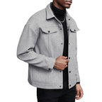 Herren weiche und modische Overshirtjacke R&B