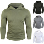 Herren Sportlicher Kapuzenpullover mit funktionalen Reißverschlusstaschen