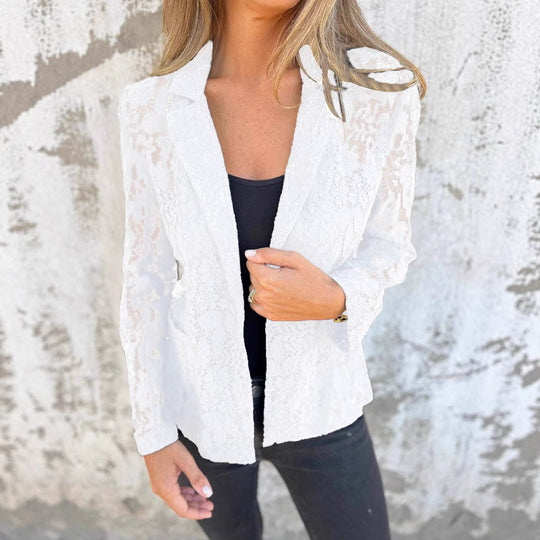 Damen elegante Spitzenblazer R&B