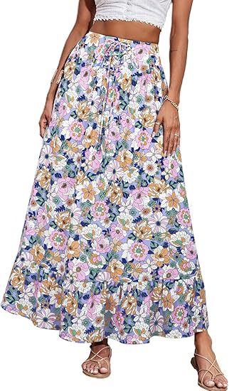 Damen Jumpsuit mit floralem Druck und elastischer Taillierung R&B