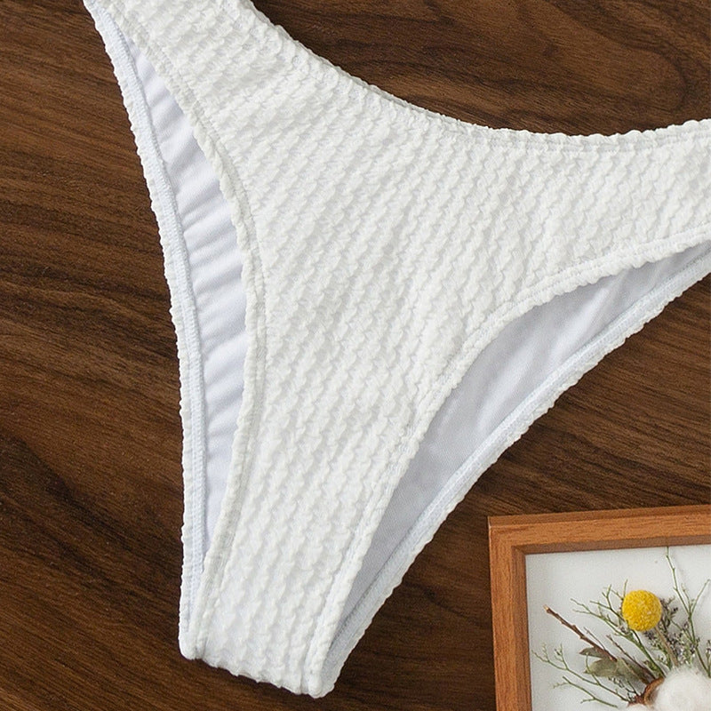 Damen Hochgeschnittener Triangel-Bikini mit Ringdetail