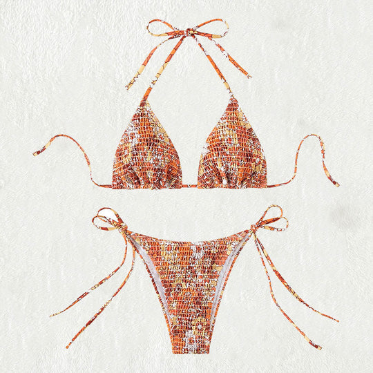 Damen Triangel-Bikini mit trendigem Rüschendesign R&B