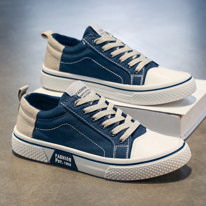 Damen trendige Sneakers im modernen Streetstyle mit robustem Canvas-Obermaterial und rutschfester Sohle