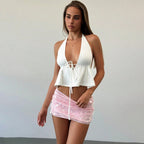 Damen trendy und fließendes Bikini-Oberteil R&B