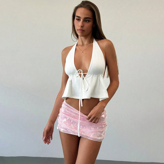 Damen trendy und fließendes Bikini-Oberteil R&B
