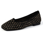 Damen Bequeme Ballerinas mit trendigem Wabenmuster und elastischem Einstieg R&B