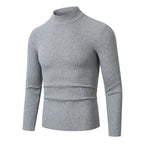 Herren Rollkragenpullover mit geripptem Design R&B