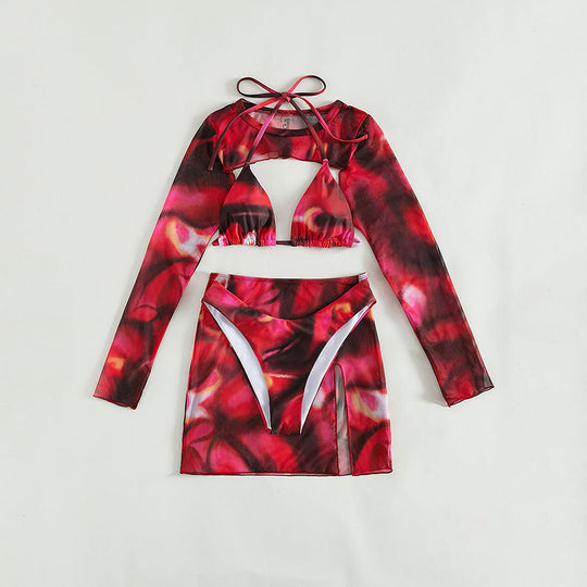 Damen Crop-Top und Rock Set R&B