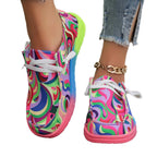 Damen Farbenfrohe Freizeitschuhe mit stylischem Grafikdesign R&B