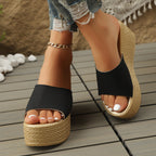 Damen Wedge-Pantoletten mit elegantem Design und komfortablem Fußbett