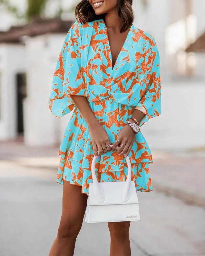 Damen Sommerkleid im lässigen Chiffon-Stil R&B
