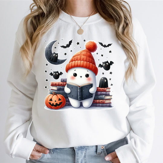 Damen Sweatshirt mit verspieltem Halloween-Motiv und hochwertigem Material R&B