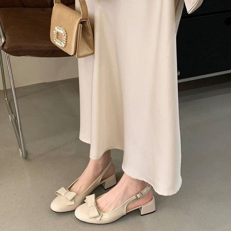 Damen elegante Sling-Pumps mit modischer Schleifenapplikation R&B