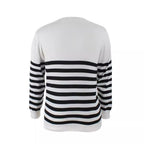 Damen gestreifter Pullover