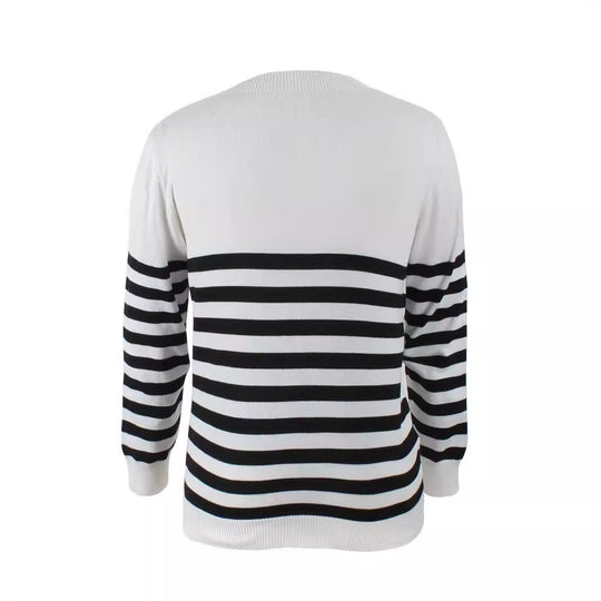 Damen gestreifter Pullover R&B