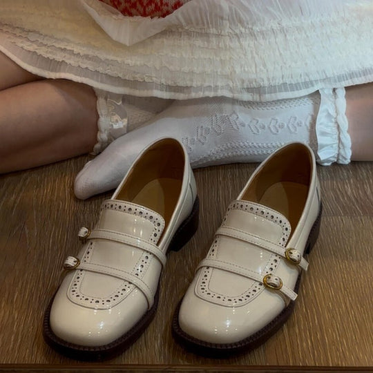 Damen Ballerinas mit dekorativen Strassdetails und komfortablem Riemchen R&B