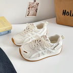Damen Sportliche Sneakers mit atmungsaktiver Mesh-Oberfläche