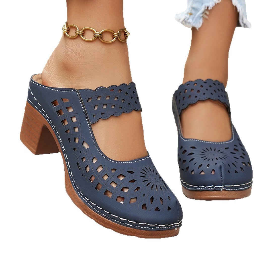 Damen Elegante und luftige Pantoletten R&B