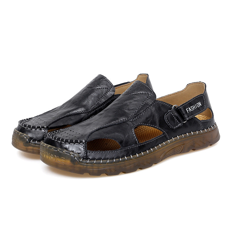 Damen Atmungsaktive Leder-Sandalen im modischen Design R&B
