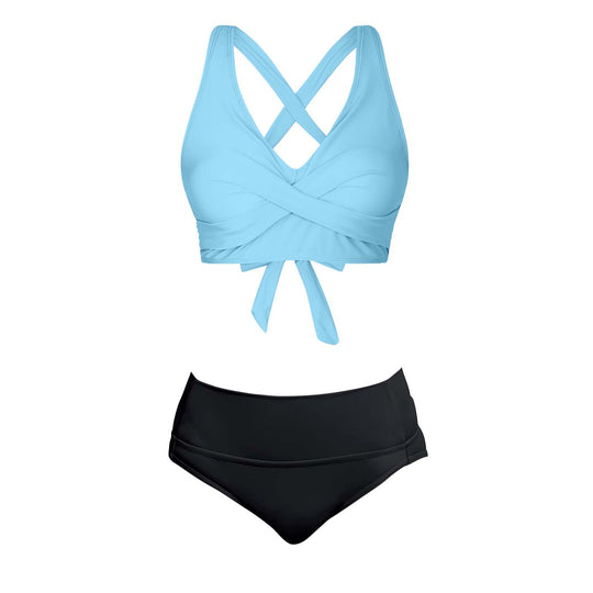 Damen Zweiteiliger Badeanzug mit floralem Design R&B