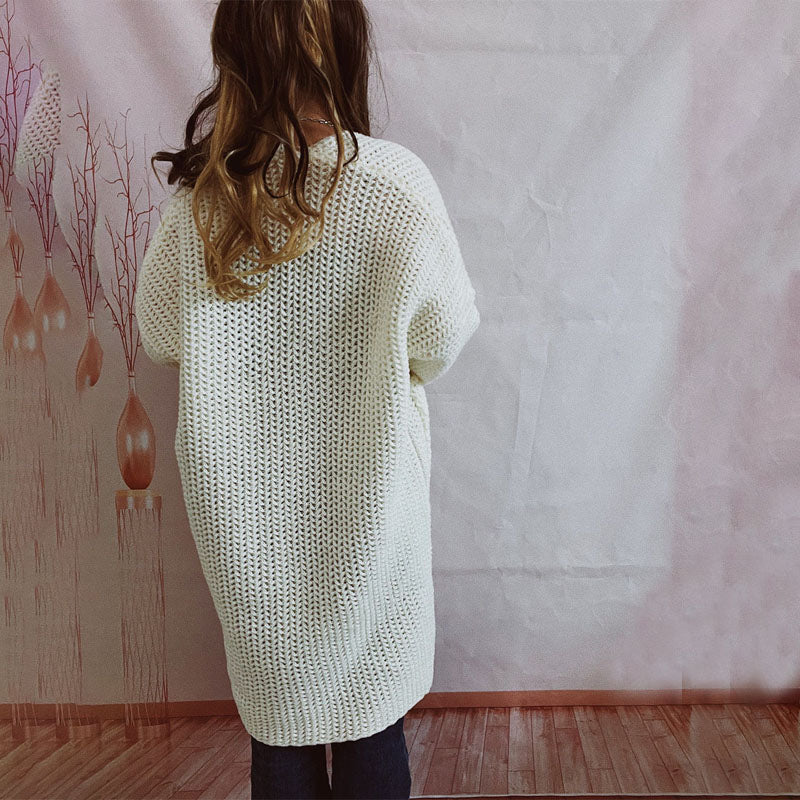 R&B | Einfarbige Strickjacke