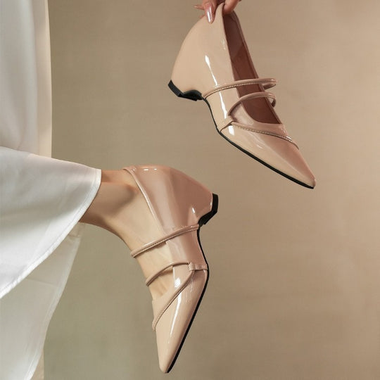 Damen Elegante und bequeme Pumps mit Riemchen R&B