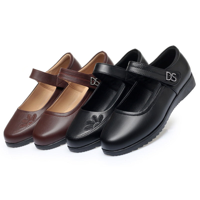 Damen elegante Mary Jane Schuhe mit modischem Riemen und bequemem Blockabsatz R&B