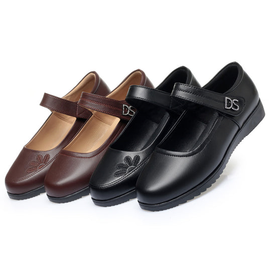 Damen elegante Mary Jane Schuhe mit modischem Riemen und bequemem Blockabsatz R&B