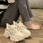 Damen Chunky Sneakers mit innovativem Sohlenprofil und atmungsaktiver Obermaterialstruktur R&B
