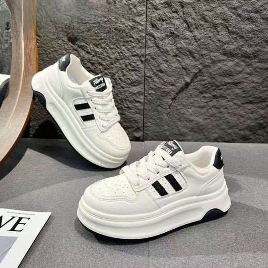 Damen Sportliche Sneaker mit trendigem Plateau-Design und atmungsaktiver Mesh-Oberfläche R&B
