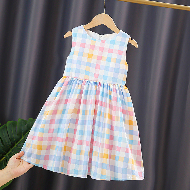 Mädchen Sommerkleid mit kariertem Design R&B