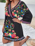 Damen Sommerliches Kleid mit raffinierten Stickdetails R&B