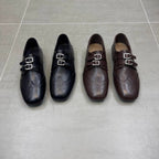 Damen Elegante Lacklederschuhe mit doppelter Schnallenverzierung R&B