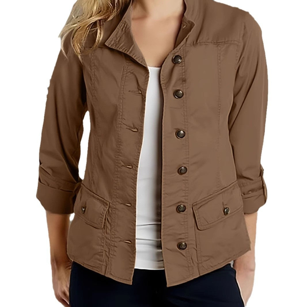 Damen Leichte Sommerjacke mit praktischen Taschen R&B