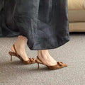 Damen Slingback Pumps mit elegantem Schleifendetail R&B
