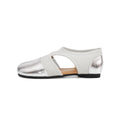 Damen elegante Slipper mit modischen Cut-Outs und funkelndem Metalleffekt