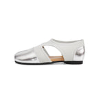 Damen elegante Slipper mit modischen Cut-Outs und funkelndem Metalleffekt