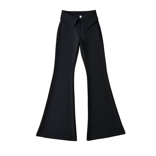 Damen elegante Flared-Hose R&B