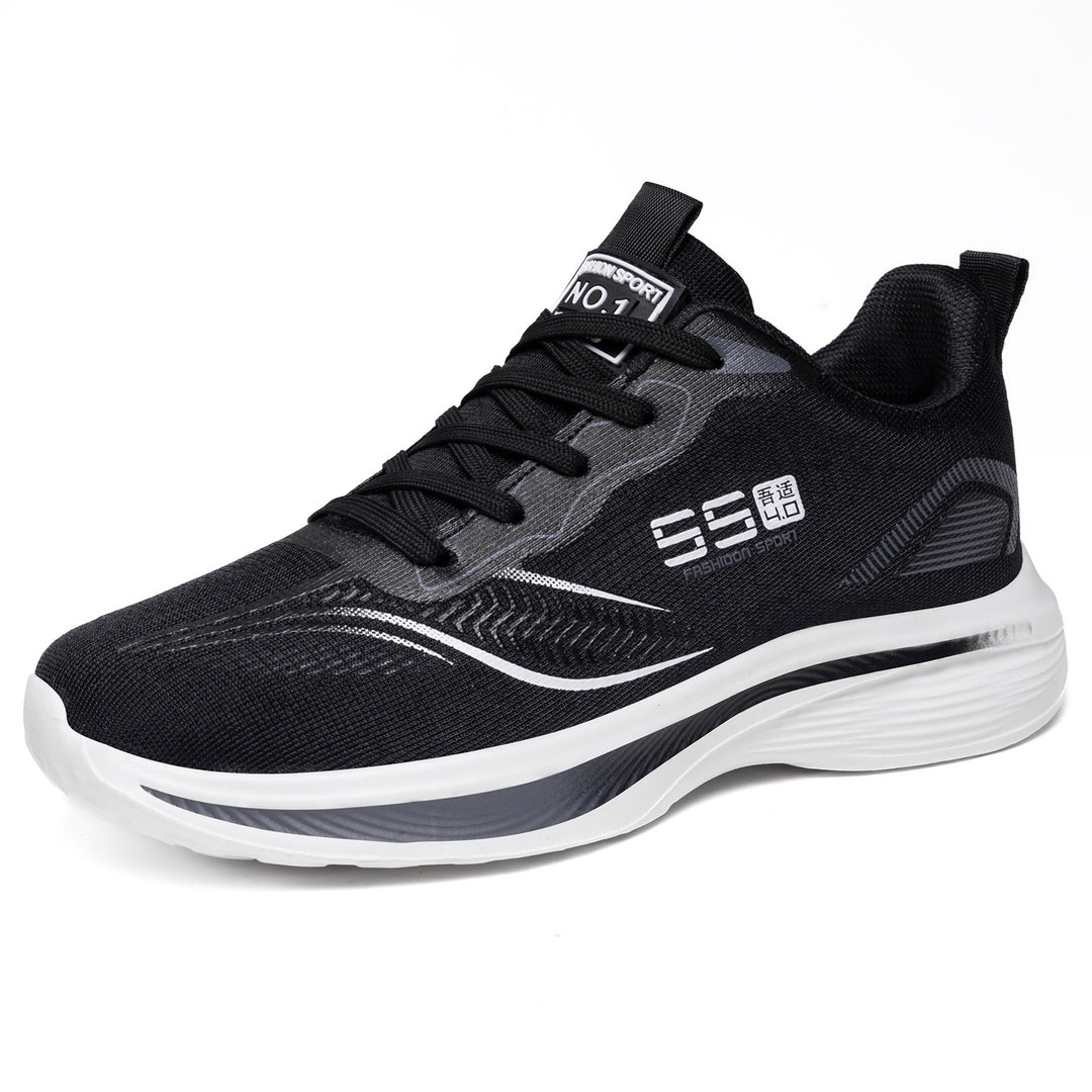 Damen Sportliche Laufschuhe mit atmungsaktiver Oberflächenstruktur und dämpfender Sohle R&B