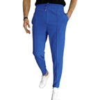 Herren elegante Freizeithose mit elastischem Bund und seitlichen Taschen R&B