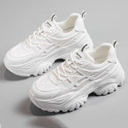 Damen Sportliche Chunky Sneakers mit dämpfender Sohle und atmungsaktiver Obermaterialstruktur R&B