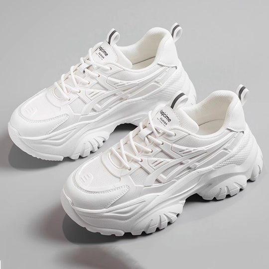 Damen Sportliche Chunky Sneakers mit dämpfender Sohle und atmungsaktiver Obermaterialstruktur R&B
