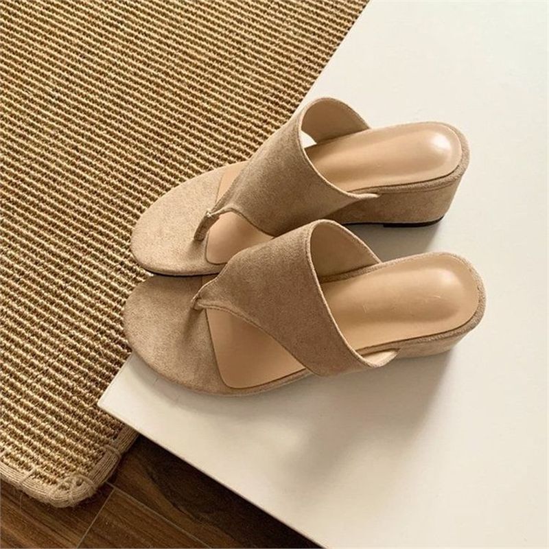 Damen elegante Wedge-Sandalen mit modernem Riemendesign R&B
