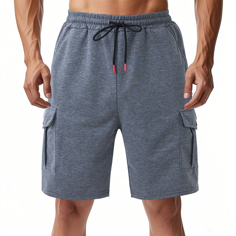 Herren funktionale Sportshorts mit praktischen Seitentaschen und elastischem Bund R&B